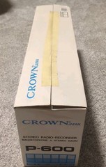 VTG Crown Japan Stereo Radio Recorder Magnetophone Stereo Radio P-600 NOS.