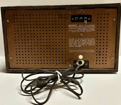 Vintage Sony ICF-9550W AM/FM Radio Wood Case *Working *Tuning & Case Need Work