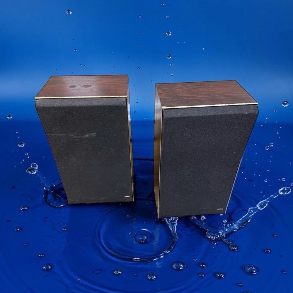 Bang & Olufsen Beovox S45-2 Speaker From 1976, Set Of 2 (Darker Wood)