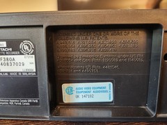 HITACHI VT-F380A VCR VHS PLAYER TESTED & WORKS **No Remote** See Pics & Video