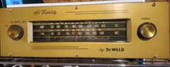 DeWald L-803A Tube Radio Receiver AM FM AFC 7-Tube WORKS