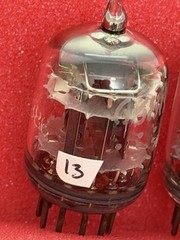 Two GE 6386 Tubes /Amplitrex Tested +100%/D Get /x3 Mica /Black P / Mid 1950’s
