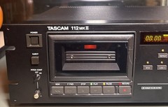 Tascam 112 MKII Professional Audio Cassette Player/Recorder 120VAC Power Tested