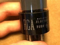Vintage 1947 RCA 25L6GT Output Tube Tests Great Smoked Glass