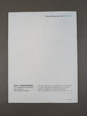 TEAC Noise Reduction AN-180 Instruction Manual D-1507