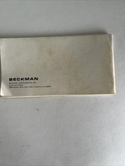 BECKMAN BOOKLET TECH 300 & TECH 310 DIGITAL MULTIMETERS ORIGINAL FACTORY ISSUE