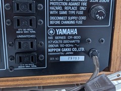 Yamaha NS Series CR-800 Natural Sound AM/FM Stereo Receiver Tested Working