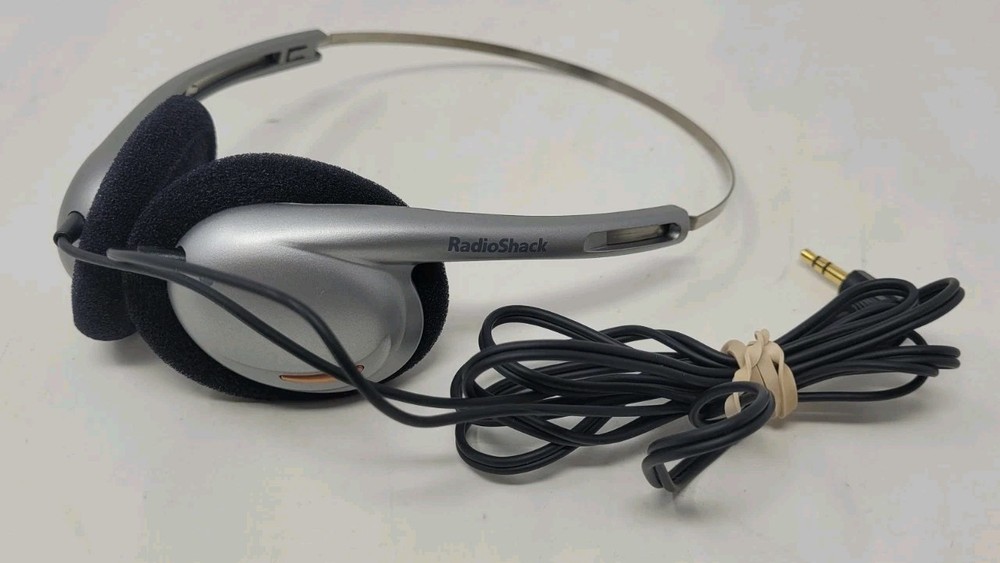 Radio Shack Headphones Overear 3.5mm Jack Tested Working