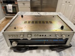 Vintage Nikko 5055 Stereo Receiver Silver Face Works Missing Buttons Part Repair