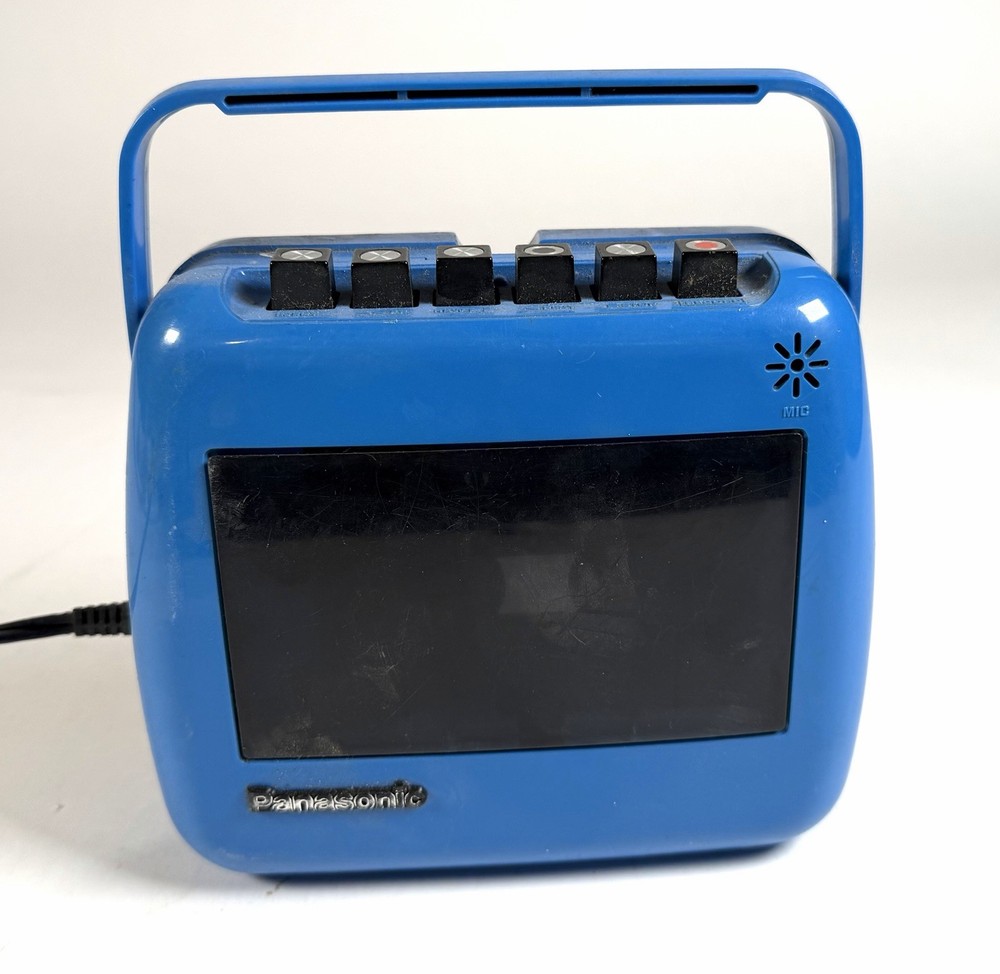 PANASONIC VINTAGE RARE Blue 1970 1980 CASSETTE TAPE RECORDER TAKE N TAPE RQ-711S