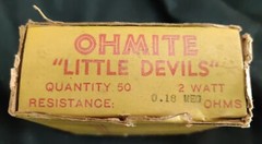 NOS Vintage- Ohmite “Little Devil” 0.18M (180K) Ohm 2 Watt Resistor – Read