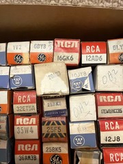 Vintage NOS Vacuum Tube Lot 70+ RCA GE Sylvania Westinghouse Tested TV Radio