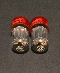 RCA 5692 6SN7 GT TUBE 1960s 10,000 HOUR RED BASE MATCHING SET NIB