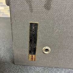 Vintage Set of Akai SS-50 Angled Suitcase Speakers Audio Case Mechanical Speaker