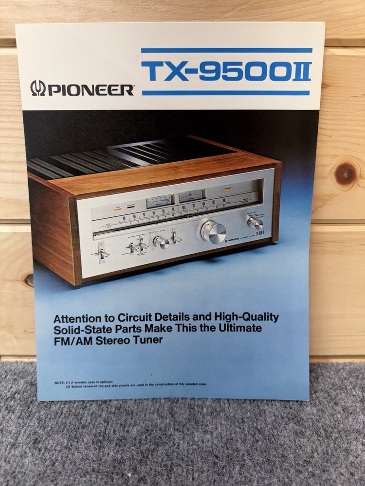 ⭐️ Original Pioneer TX-9500 ii Stereo Tuner Brochure – Beautiful! SA-9500 SPEC