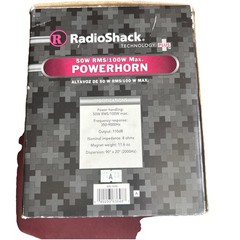 RadioShack Powerhorn 40-1445 50W RMS 100W Max Indoor/Outdoor Speaker 8 Ohm
