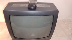 SHARP 13F-M100 13″ CRT COLOR TV Retro Gaming 1994 W/ Remote Tested (Video)