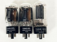TUNG-SOL 6L6GC STR Vacuum Tubes 3pcs Mixed Lot 2x Russia 1x USA Tested