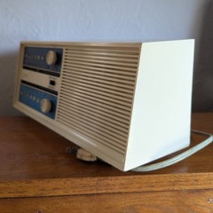 RCA RZC225Y Radio Snow Blue Vintage Solid State AFC AM FM Works