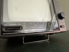 VTG. 80’s PORTABLE EMERSON 5″ BLACK & WHITE TELEVISION w/ POWER CABLE NO. TB0511