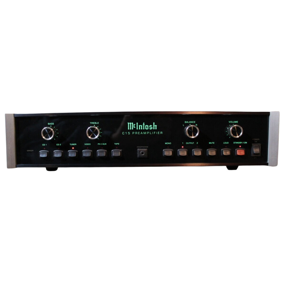 Vintage McIntosh C-15 C15 Preamplifier Pre-Amp Excellent – No Remote Or Manual