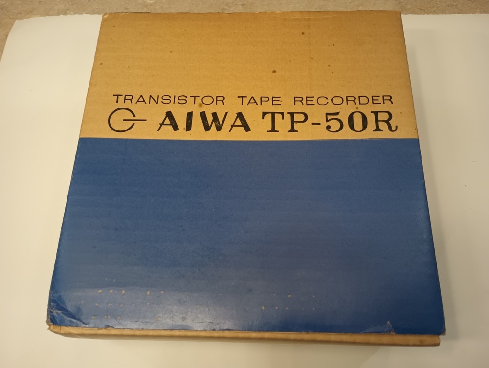 Vintage Aiwa TP-50R Reel To Reel Portable Transistor Tape Recorder/ Play NOS New
