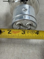 Heintz & Kaufman 254W RF Transmitting Vacuum Tube Military Radio Uranium Glass