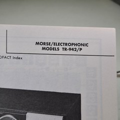 MORSE/ELECTROPHONIC Manual TR-942/P Stereo Receiver 1974 Illustrated PHOTOFACT