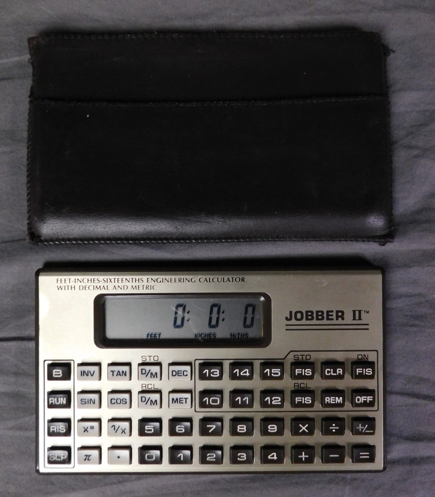 Jobber II Engineering Calculator Vintage Engineering Converting Feet, Inches and