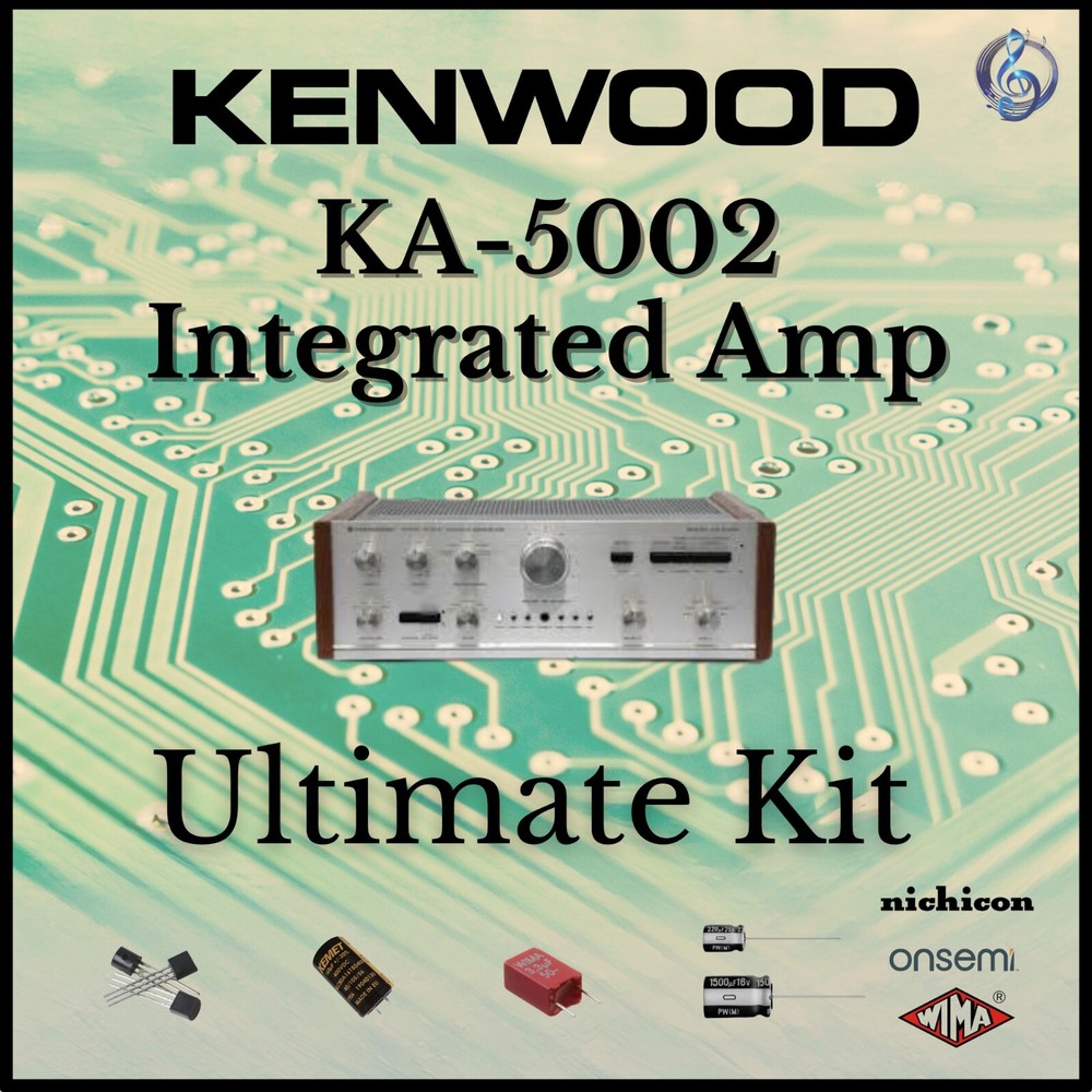 Kenwood KA-5002 Integrated Ultimate Upgrade Kit Genuine Parts Restoration