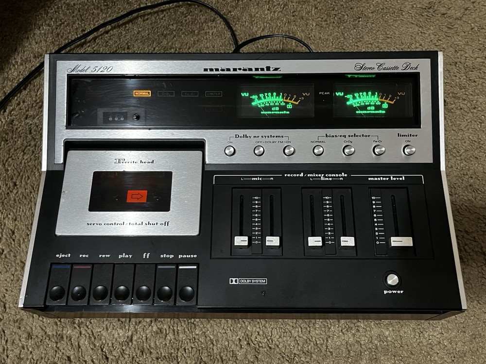 MARANTZ 5120 CASSETTE DECK PLAYS GREAT BUT READ DESCRIPTION