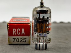 Balanced NOS RCA 7025 Short Gray Plates Halo Getter NIB Cond Tests NOS Amplitrex