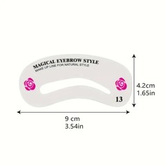 24 Styles Eyebrow Template Set
