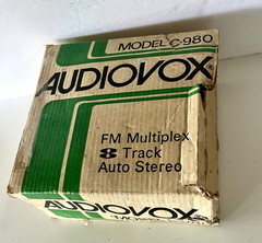 Audiovox Vintage 8Track Player C-980 w/ Box. Radio Works, 8 Track Doesn’t. READ