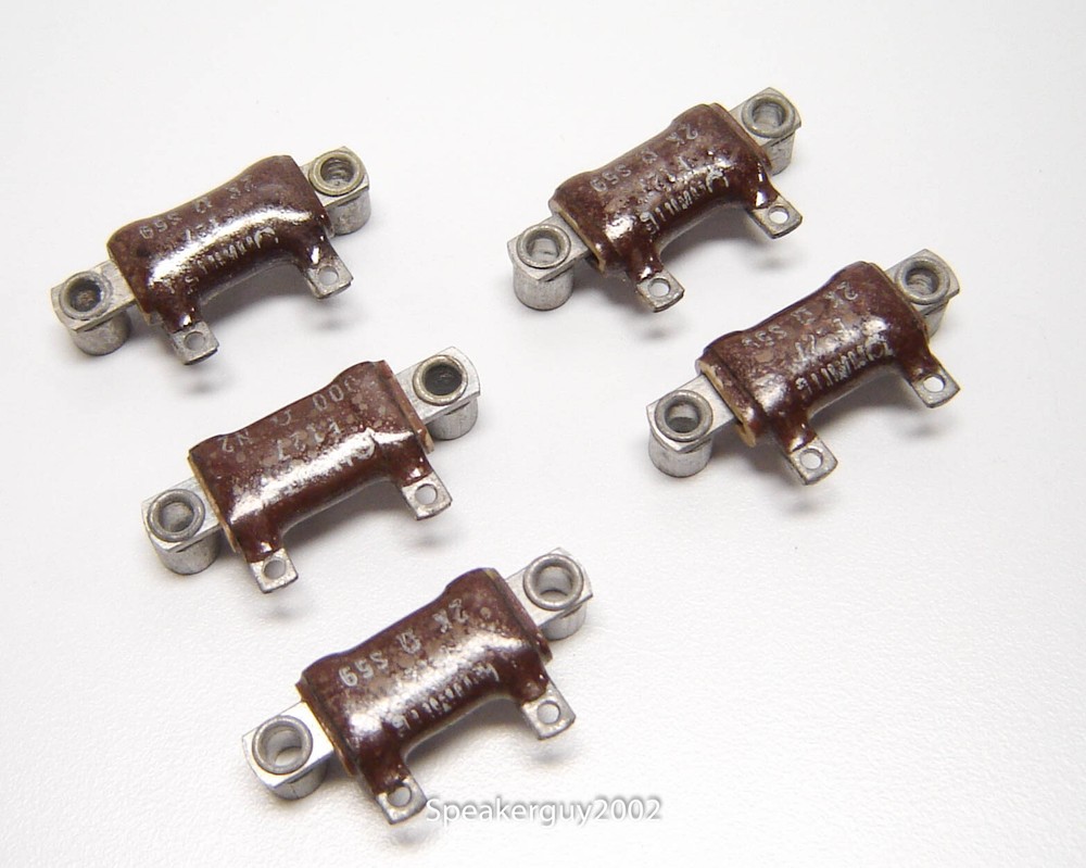 5 NOS Standoff Ohmite Resistors / 2K Ohm — RM