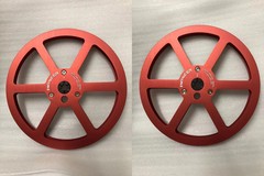 New One Pair Pioneer silvery 7” Tape Reel Light Metal Aluminum Take Up Reel