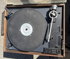 Vintage BIC Model 1000 Electronic Belt Drive Turntable Record Player For Parts