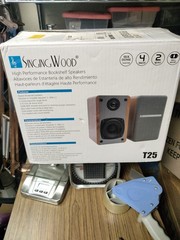Brand New SINGING WOOD T25 Passive 2 Way Bookshelf Speakers 60 Watts (30W x 2)