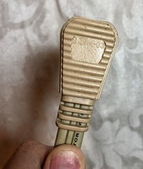 VTG EXTENSION CORD CREAM COLOR WORKS ANTIQUE ELECTRICAL PLUG IN 10 FT KINTRON