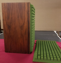 Retro Green.. ‘Sculptured Air’ Foam Grill Inserts..JBL L-100 Century Speakers