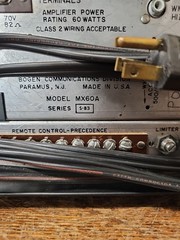 Bogen MX60A Low Filter PA Tube Amplifier Microphone Mixer. Make Sound, Has Hum