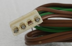 Garrard 42M Turntable Part : AC Power Cord Cable with Ground Cable