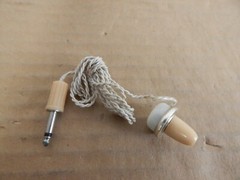 Vintage Made in Japan Single Ear Earphone Audio Headphone w/ Case Retro
