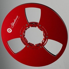 Studevox 10.5″ Edge Polished Red Aluminium Tape Reel For Reel Tape Recorders
