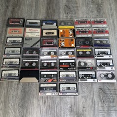 Lot of 38 Used Cassettes Mixed Lot Sony TDK BASF Pro II Chrome Realistic Type I