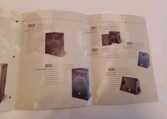 JBL MR Series Loudspeakers Brochure Fold Out Sales Vintage 1993