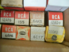61 Vacuum Tubes, GE, RCA, Sylvania.