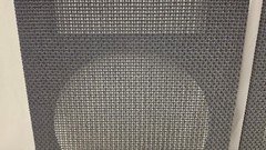 VINTAGE 1970s OEM Pair Klipsch Heresy 1 Black Speaker Grills Original Grilles