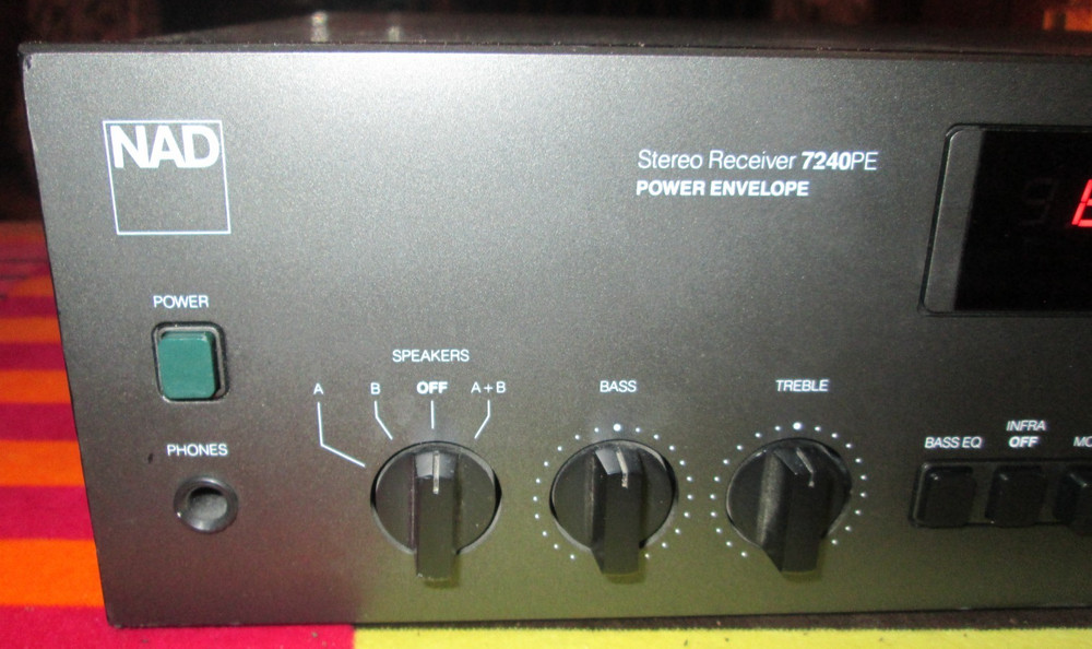NAD 7240PE Power Envelope Stereo Receiver Vintage Tested Works