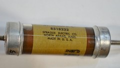 Sprague Vitamin Q Electric Capacitor .01-10,000 DC 8518222 Vintage Made in USA